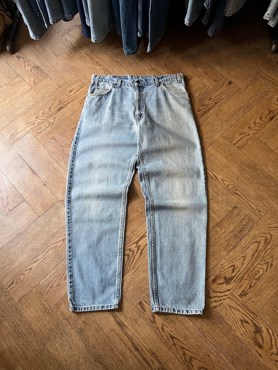 [36]90's 리바이스 USA 550 오렌지탭 빈티지 워싱 데님 팬츠 상품이미지2