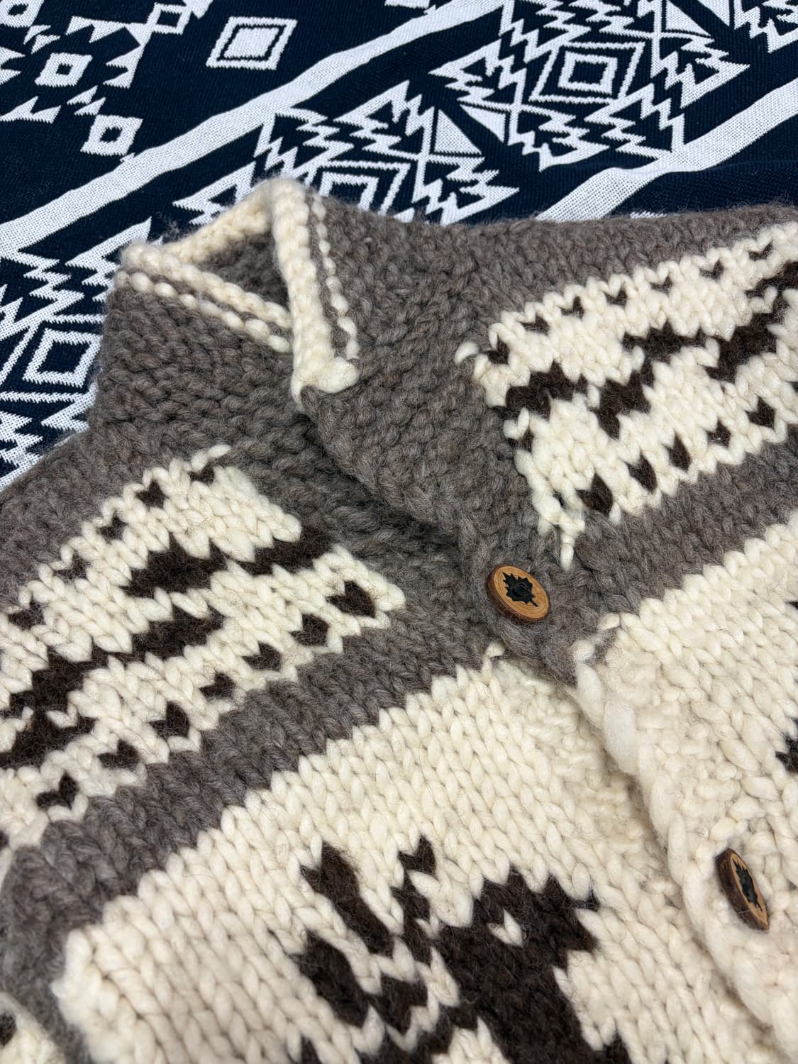 오리지널 Cowichan 코위찬 2XL (캐네디언 스웨터) 상품이미지3