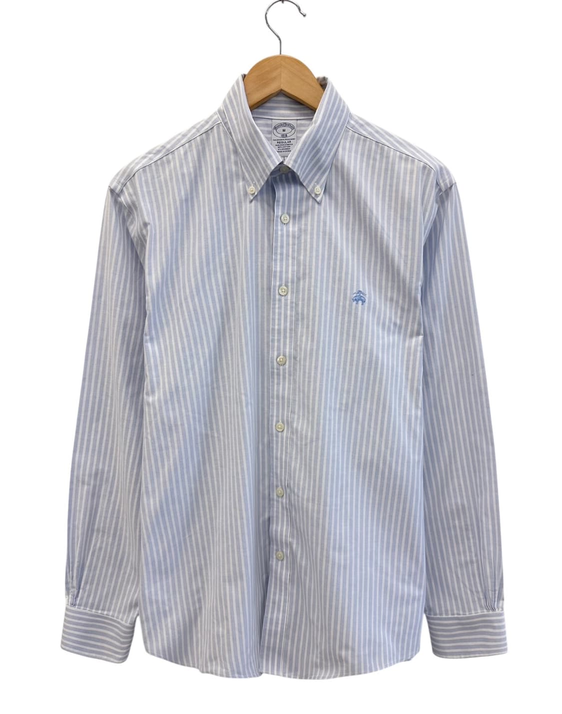 브룩스브라더스 스트라이프 셔츠 화이트&스카이블루 (M) 상품이미지1