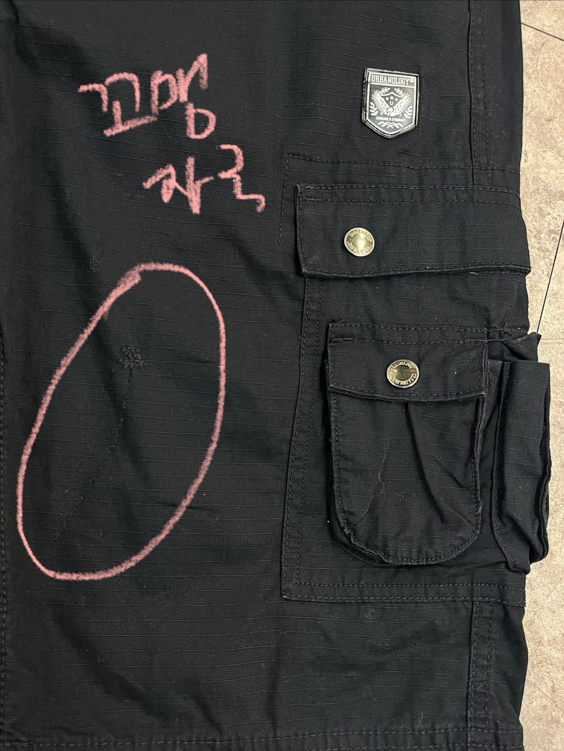 빈티지 밴딩 카고 하프 팬츠 블랙 #csz3565 상품이미지6