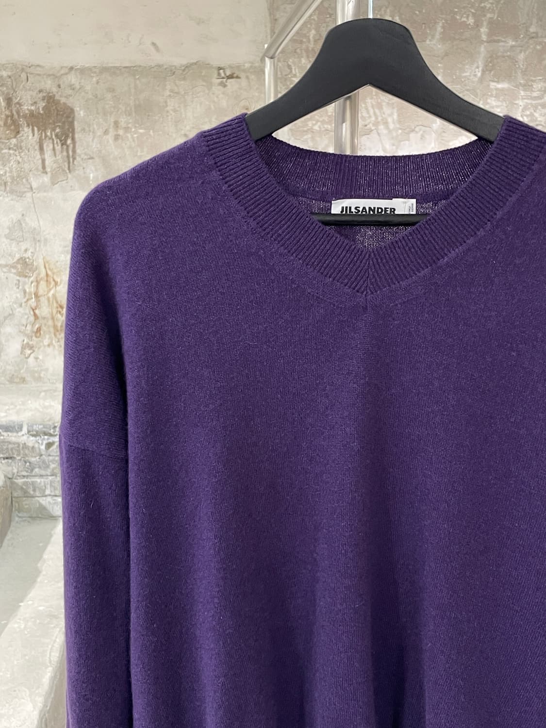 질샌더 퍼플 베이직 캐시미어 니트 상품이미지2