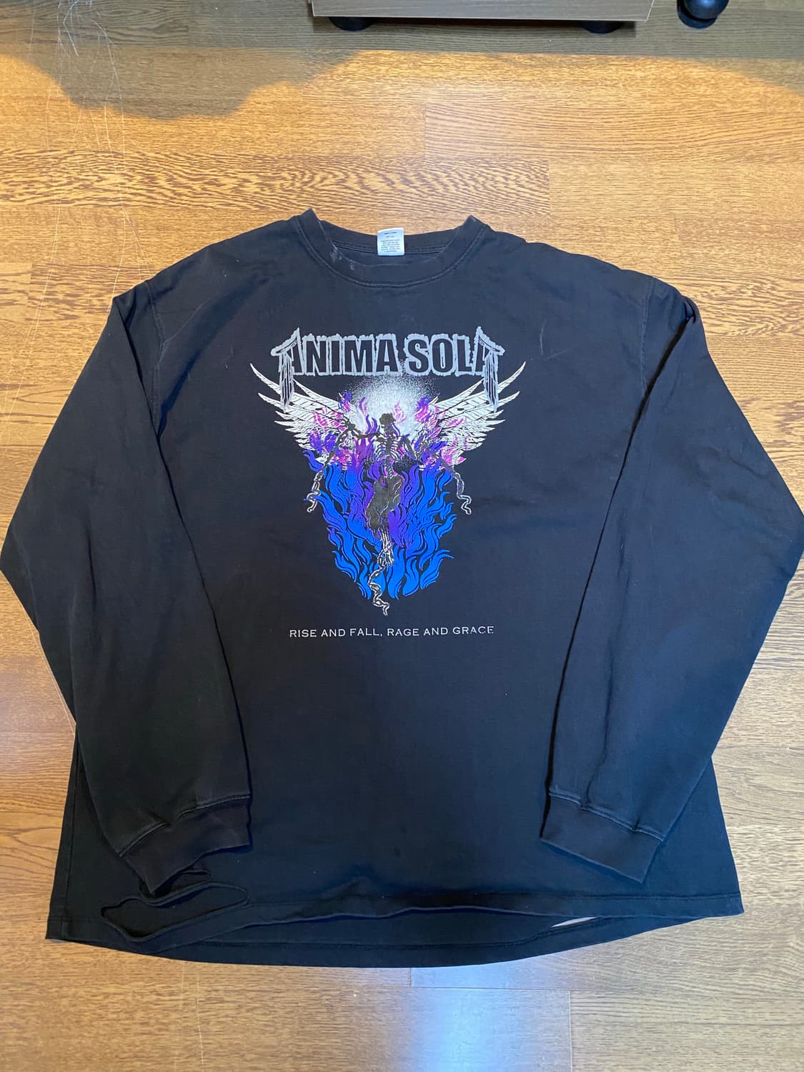 블랙아웃 아니마솔라 롱슬리브 블랙 xl 상품이미지1