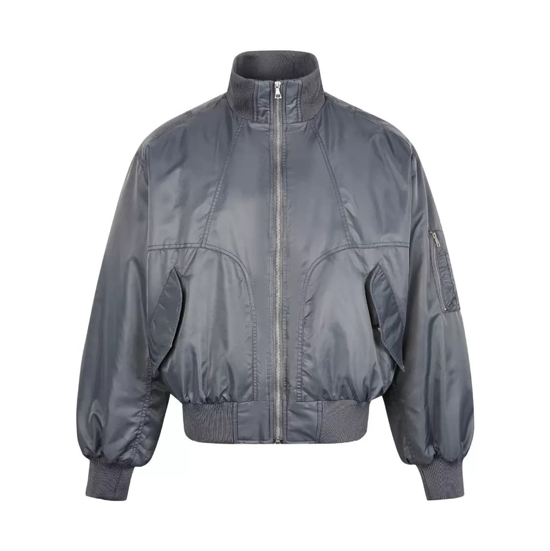 그레이 봄버블루종 점퍼 자켓 상품이미지1