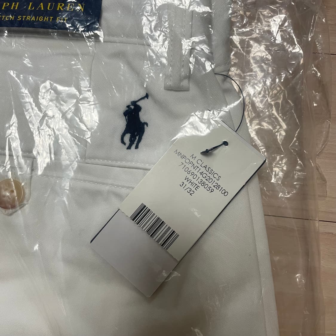 폴로 랄프로렌 스트레이트핏 치노팬츠 화이트 31 새상품 상품이미지2