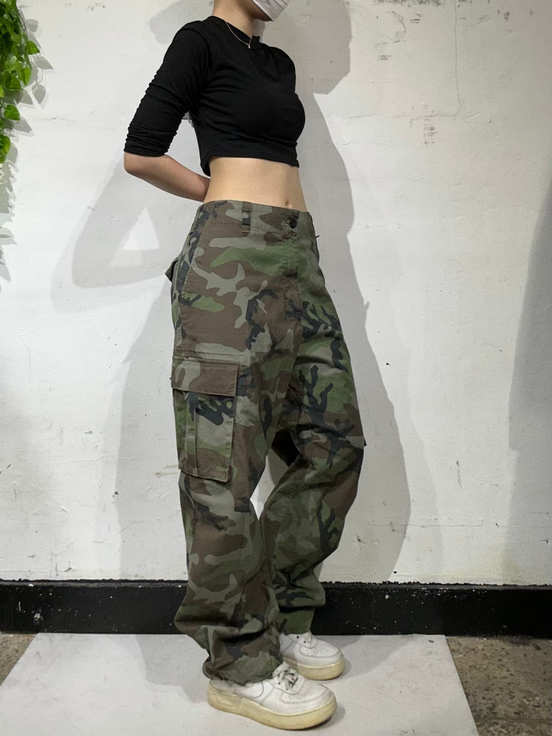 나이키 sb 립스타 카키 카모 와이드 카고 팬츠 XXL 상품이미지1