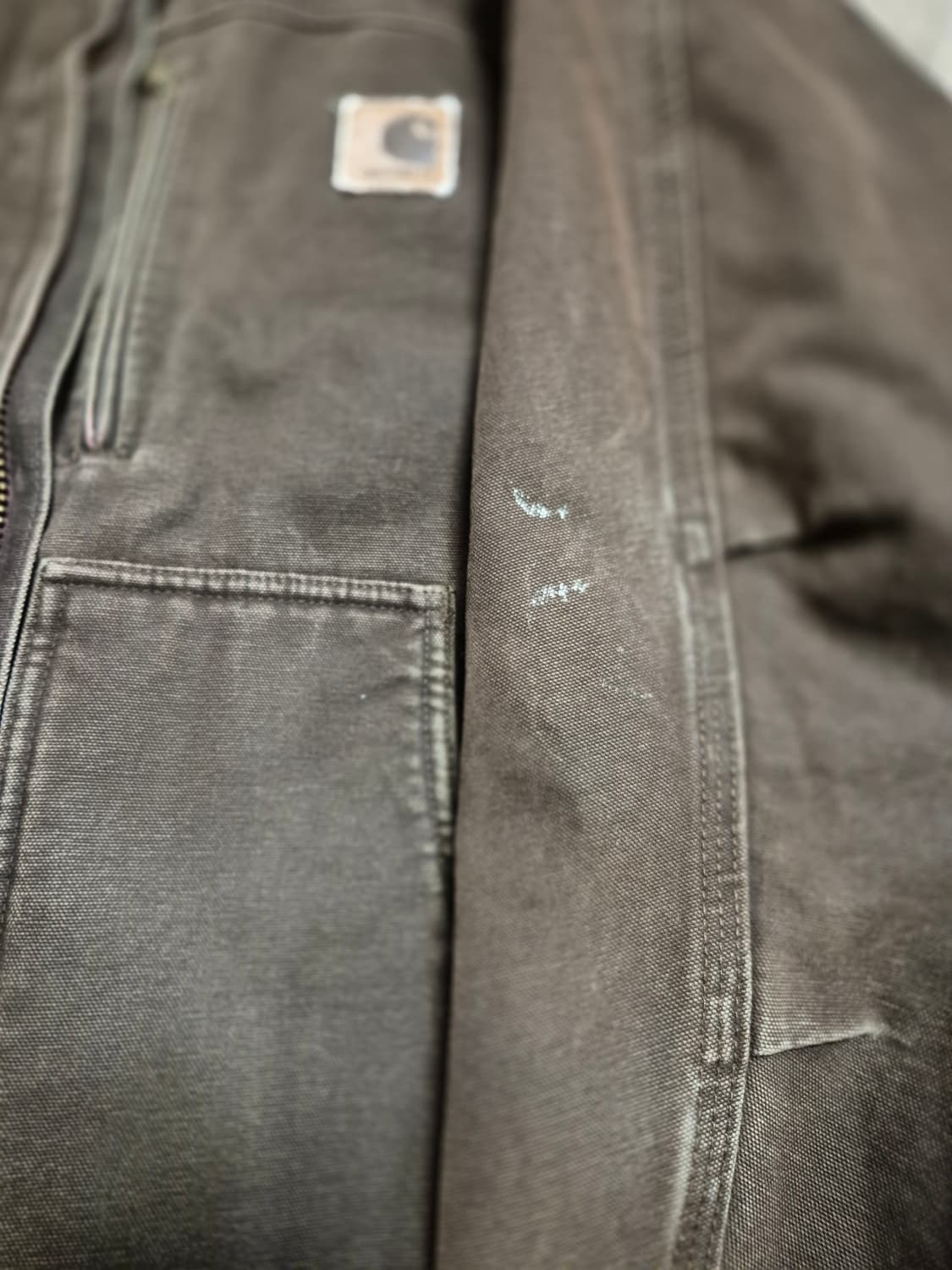 빈티지 칼하트 c61 다크브라운 자켓 상품이미지9