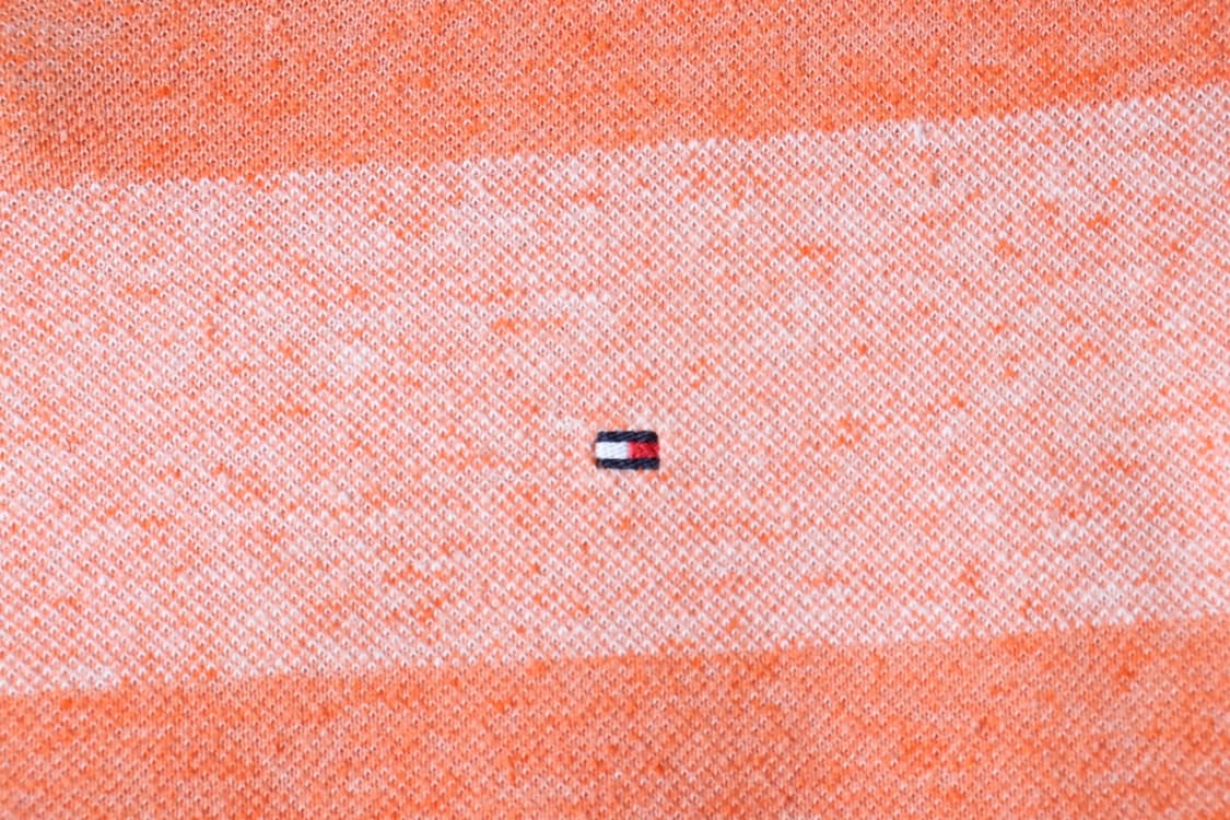W(S) 타미힐피거 반팔 티셔츠 스트라이프 오렌지 올드스쿨-H30580 상품이미지5
