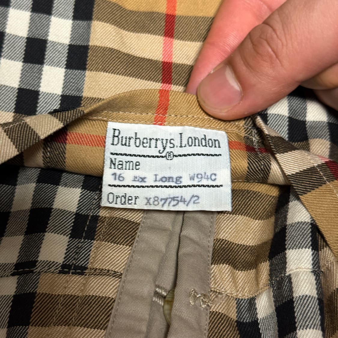 버버리 노바체크 싱글 카 코트 정품 상품이미지10