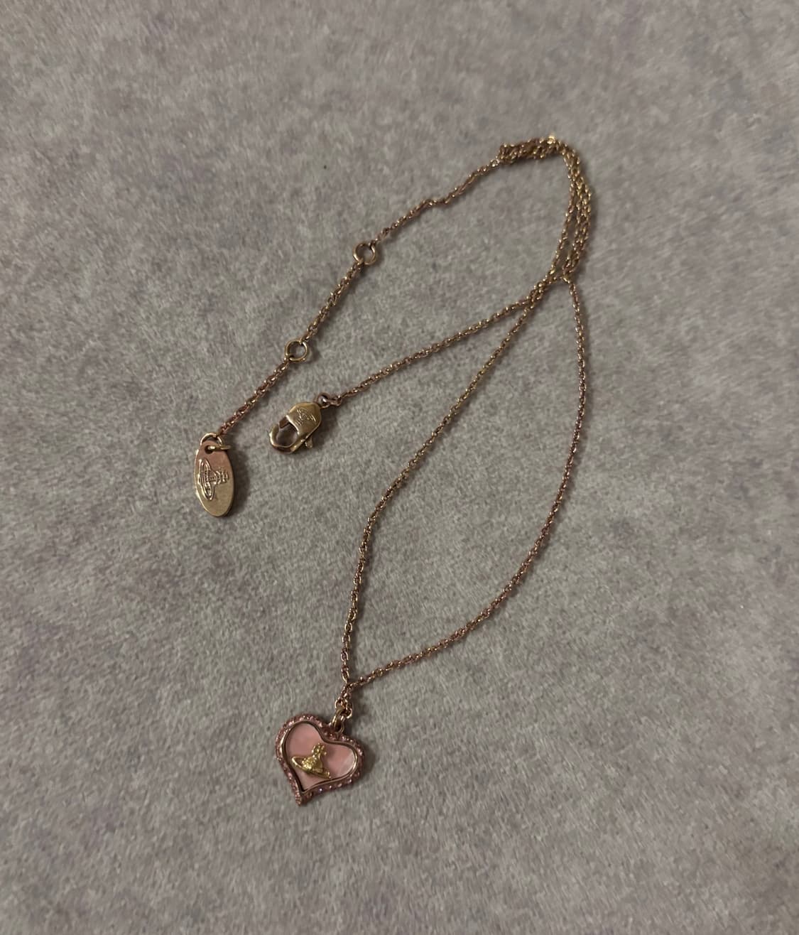 vivienne westwood 비비안웨스트우드 하트 페트라 목걸이 상품이미지2