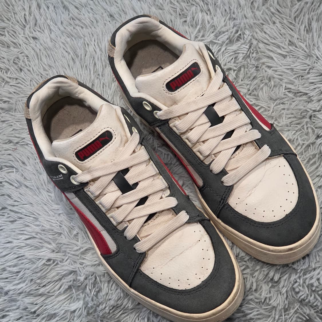 5q-27:푸마 슬립스트림 로우 클래식 스웨이드 레드 (24cm) 상품이미지5