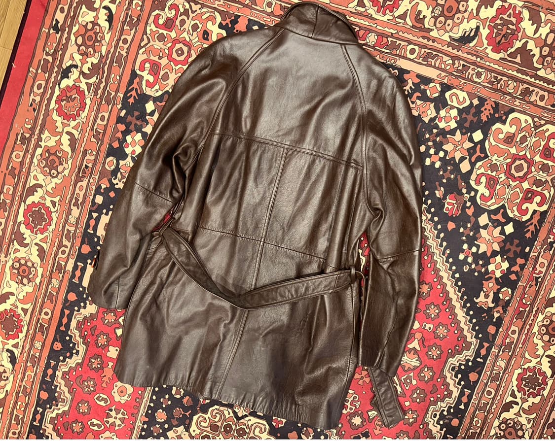 ( XL ) 가죽코트 가죽카코트 레더자켓 가죽자켓 소가죽 양가죽 상품이미지4