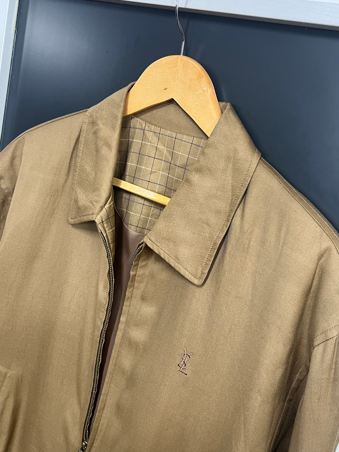 YSL 입생로랑 90s 베이지 블루종 상품이미지3
