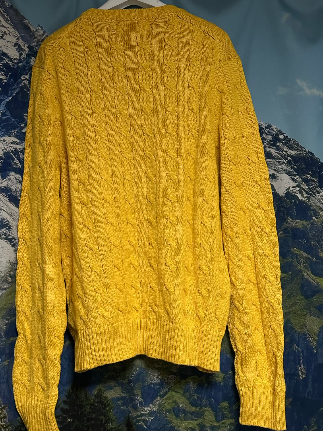 [M]폴로 랄프로렌 케이블 니트/옐로우 상품이미지2