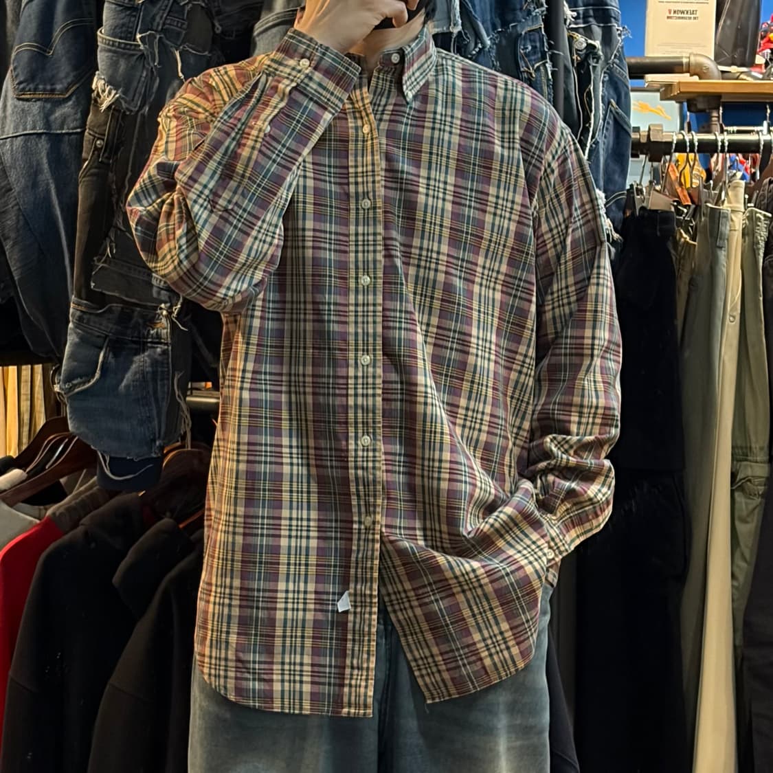 [No.9]Polo 폴로 체크 긴팔셔츠 상품이미지1