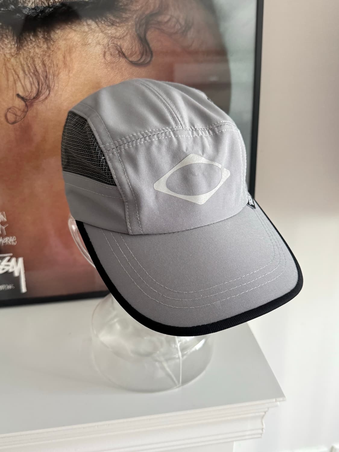 미스치프 롬버스 러닝 캡 그레이 상품이미지1