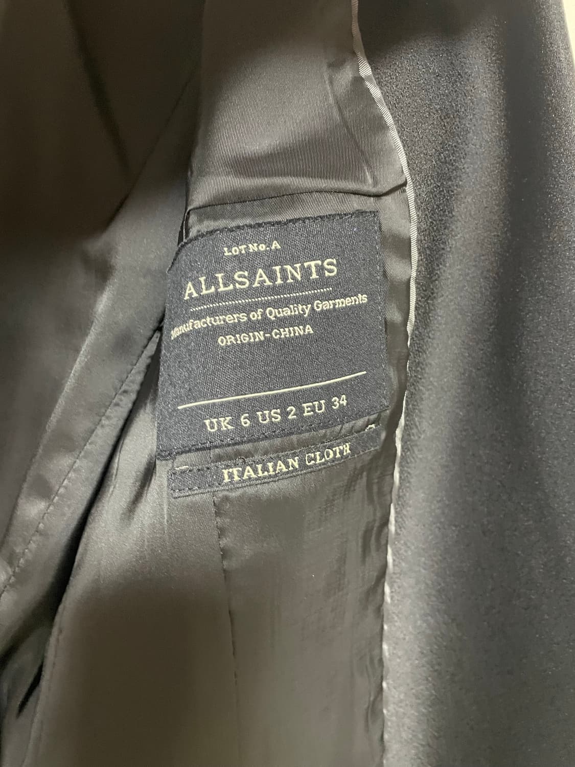 AllSaints 블랙 여성 블레이저 UK6 (55 사이즈) 상품이미지5