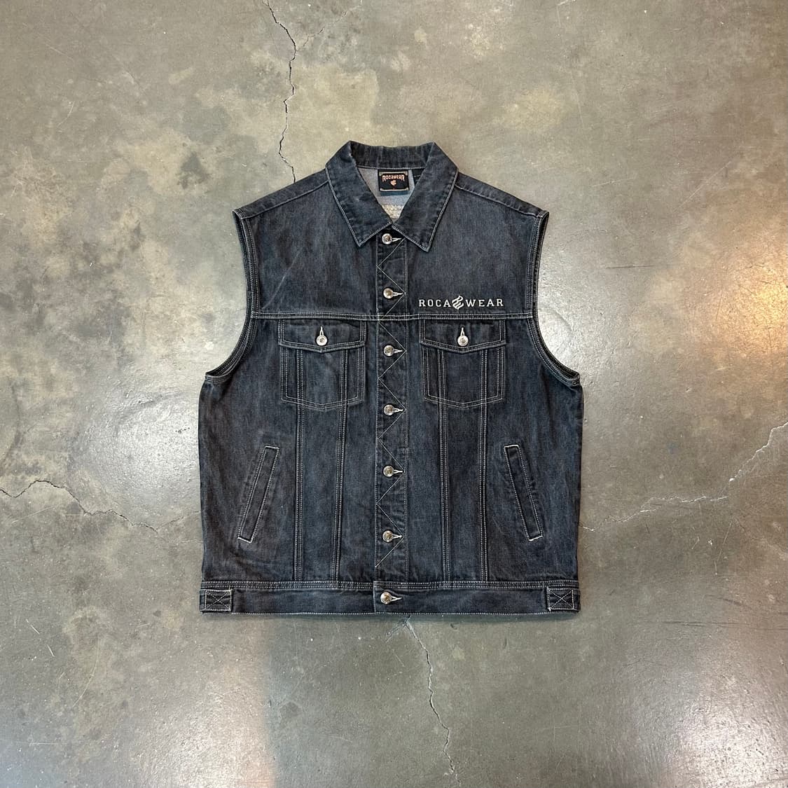 로카웨어 데님 베스트 상품이미지1