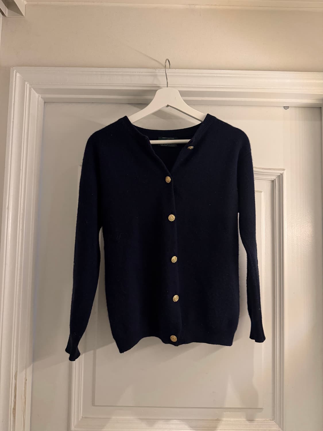 램스울 네이비 니트 가디건 상품이미지1