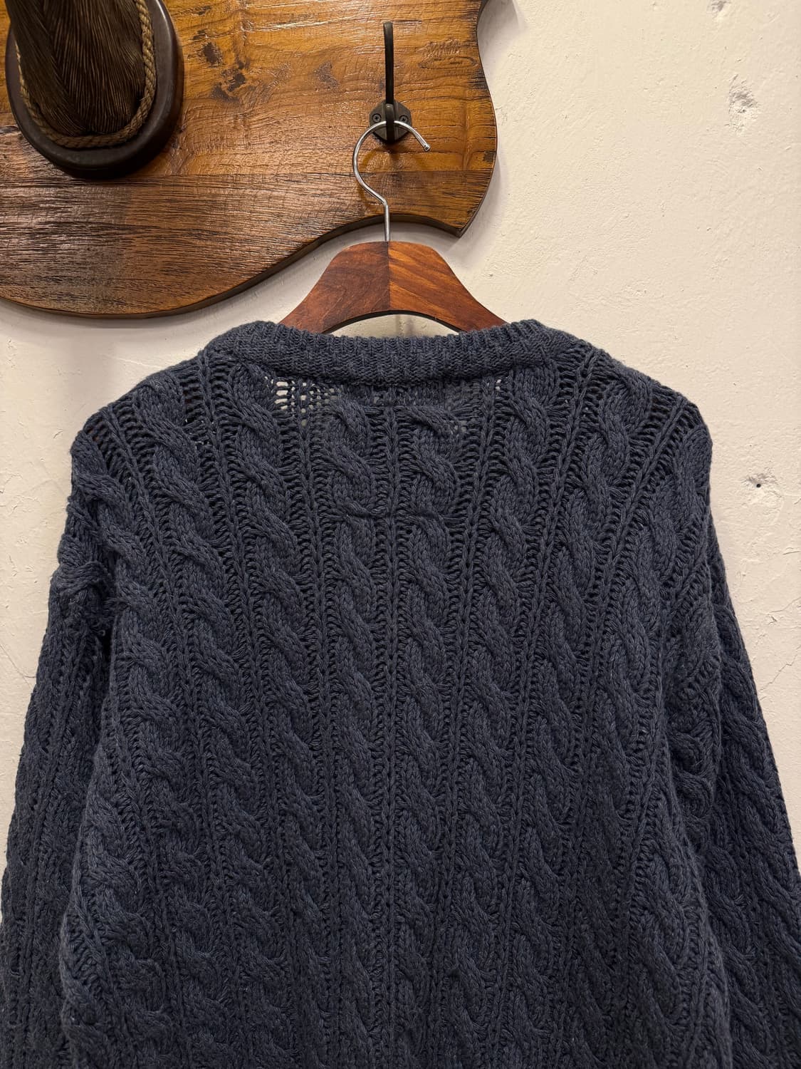 L) Spain Navy Fisherman 피셔맨 Knit Sweater 상품이미지5