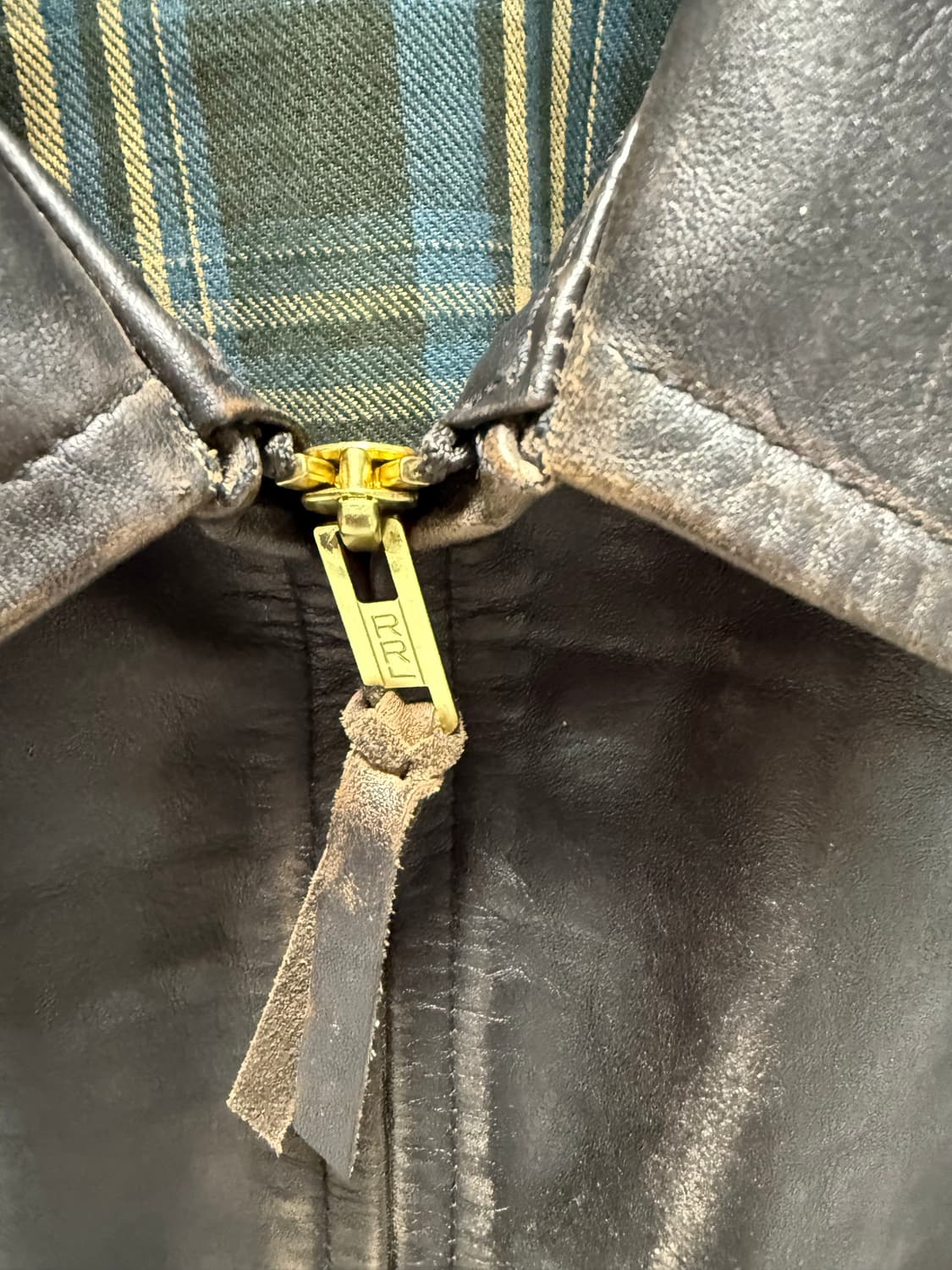 RRL 뉴스보이 레더자켓 L 상품이미지4