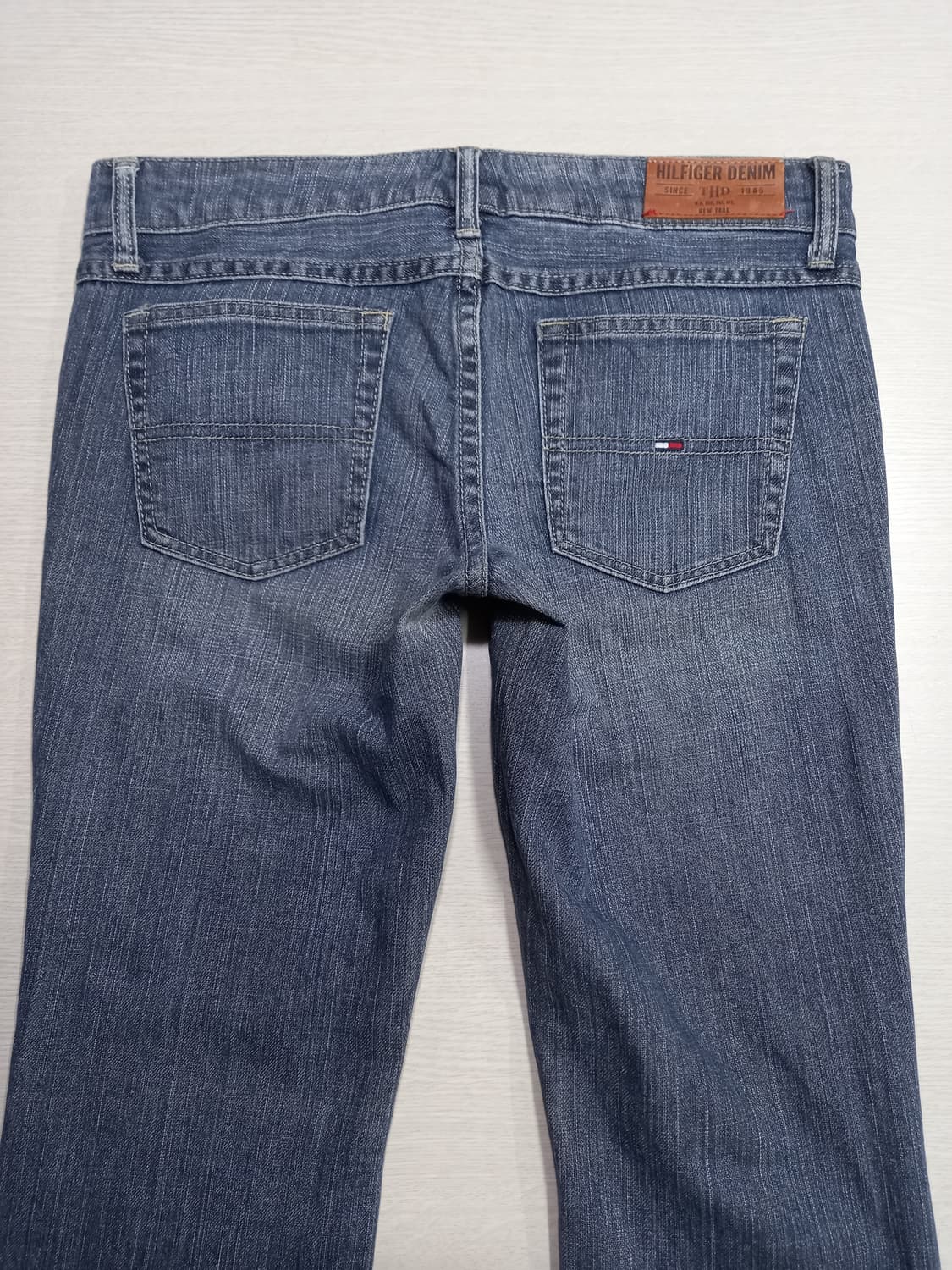 28 HILFIGER 골반 워싱 스판 부츠컷 청회색 28-900 상품이미지4