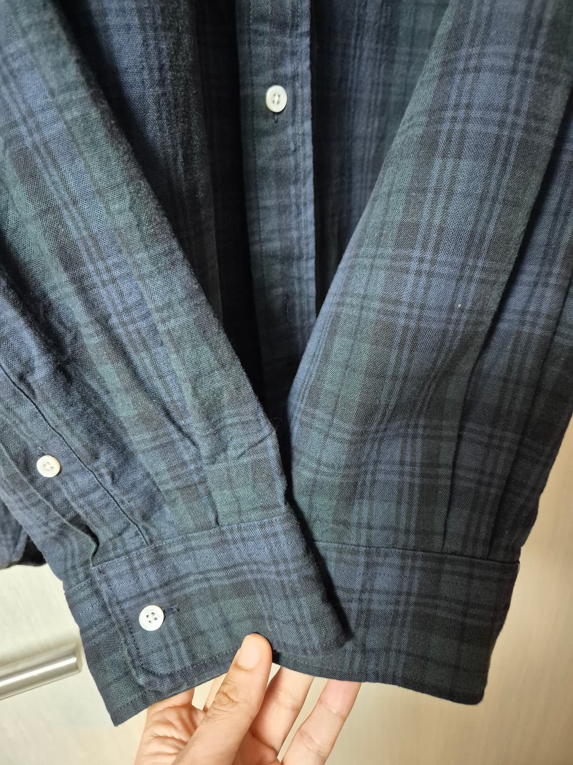 BEAMS 빔즈 플러스 체크 OCBE 셔츠 체크남방 XL 남성 상품이미지7