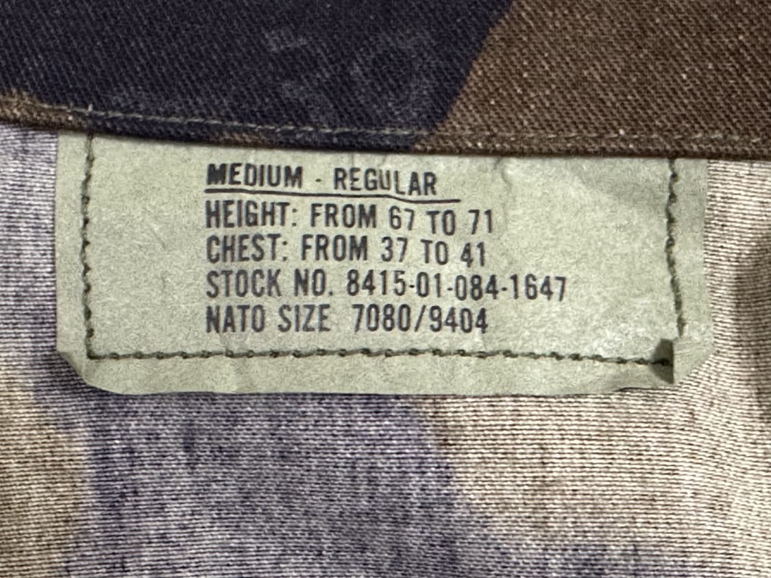 미군 구형 BDU 우드랜드 전투복 상의 (M/R) (L) 상품이미지5