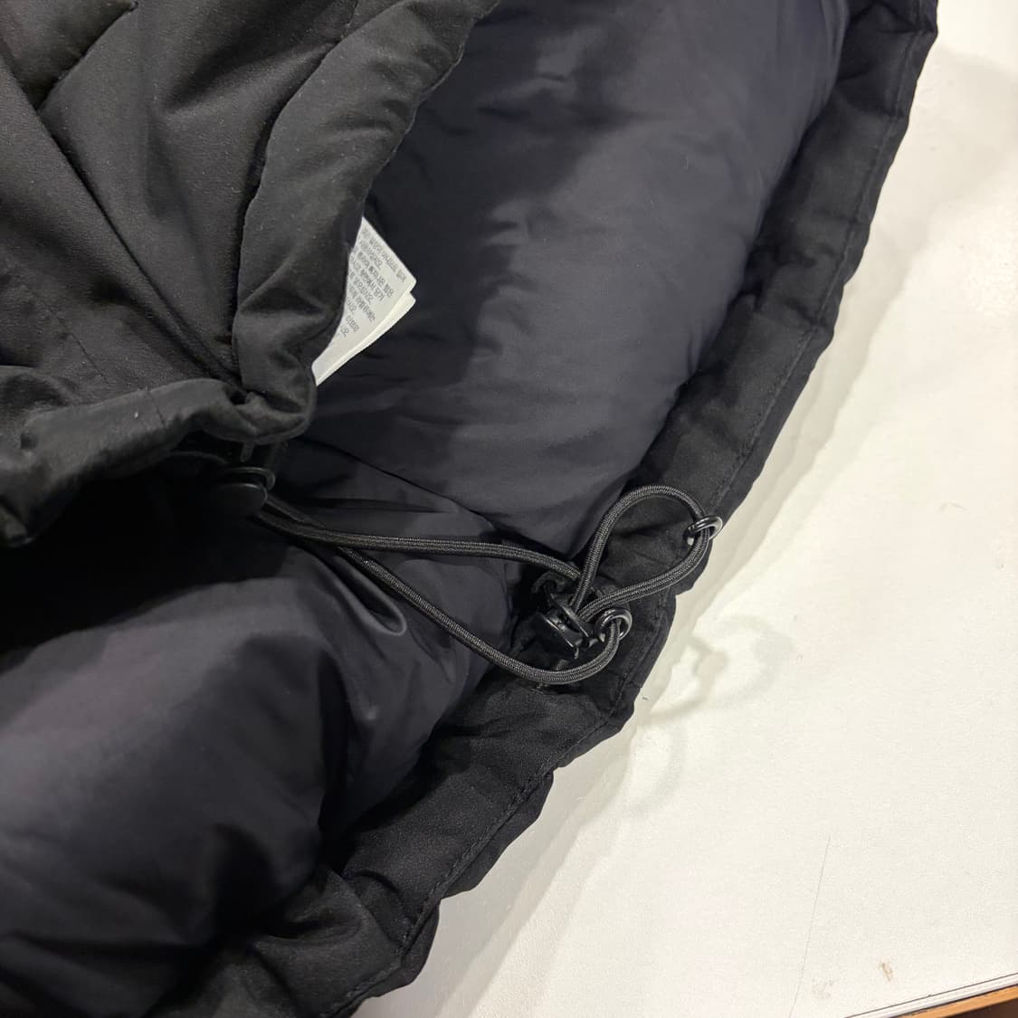 [L] 노스페이스 화이트라벨 멘톤 블랙 후드 패딩 자켓 B429 상품이미지8