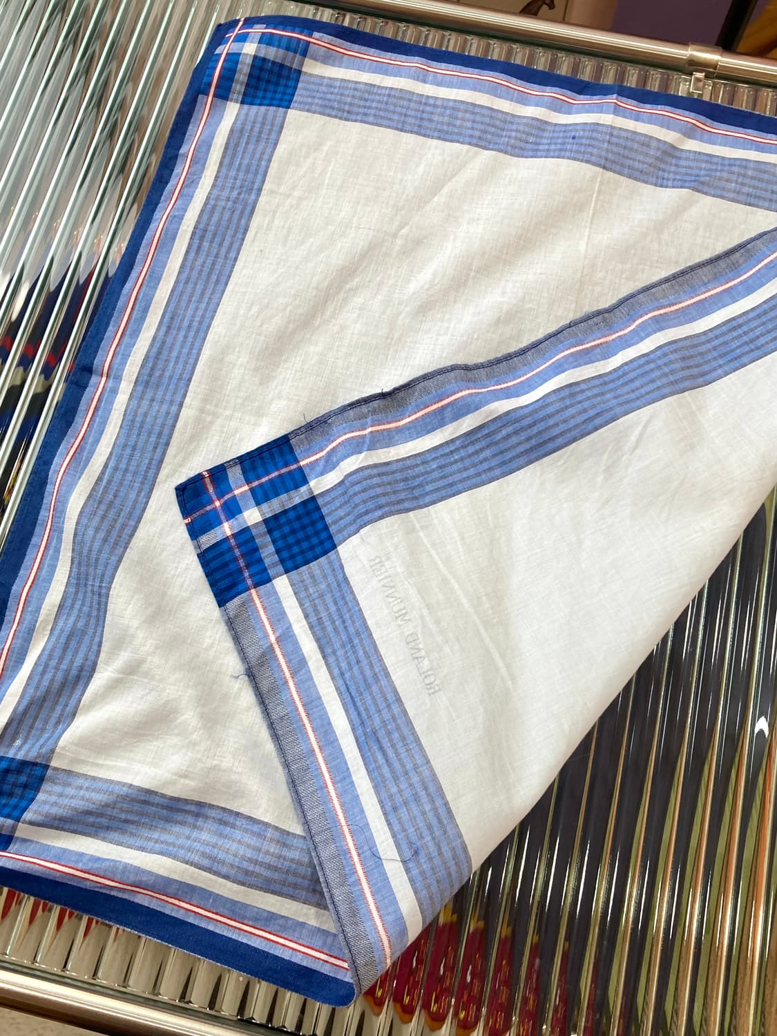 빈티지 스퀘어 그래픽 손수건 상품이미지3