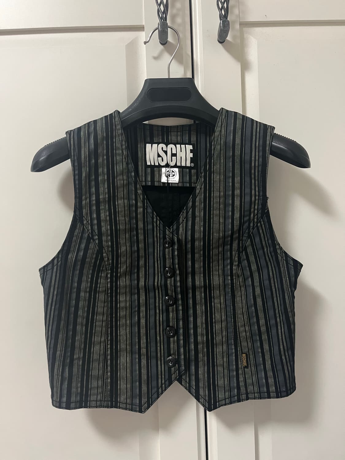 미스치프 MSCEF 스트라이프 베스트 상품이미지1