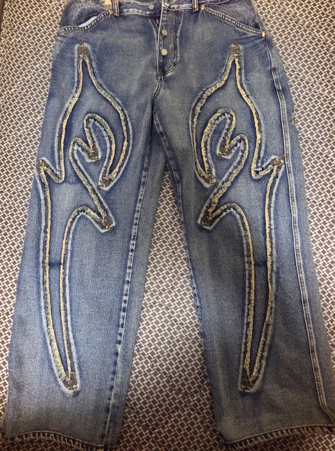 떠그클럽 트라이벌 데님 팬츠 블루 XL 상품이미지3