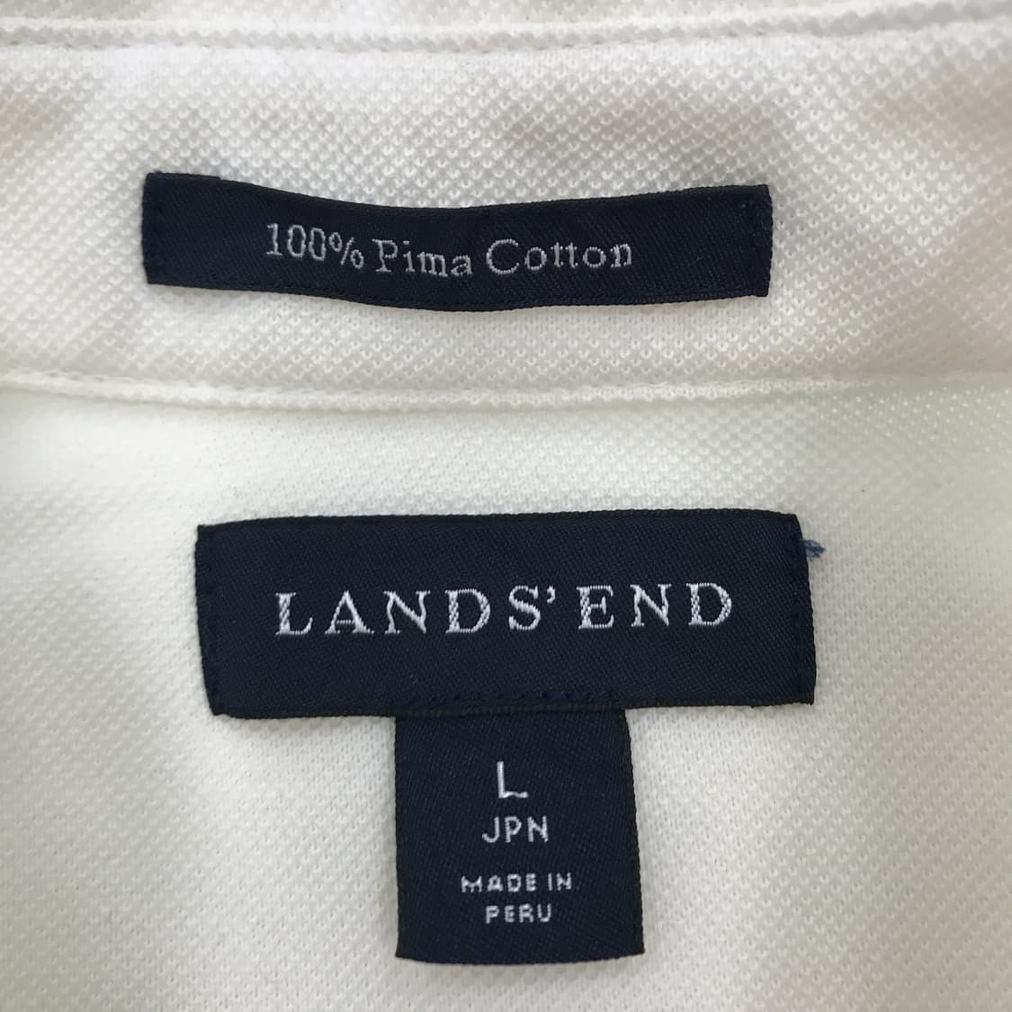 랜즈엔드 LANDSEND 화이트 반팔셔츠 [L] 상품이미지4