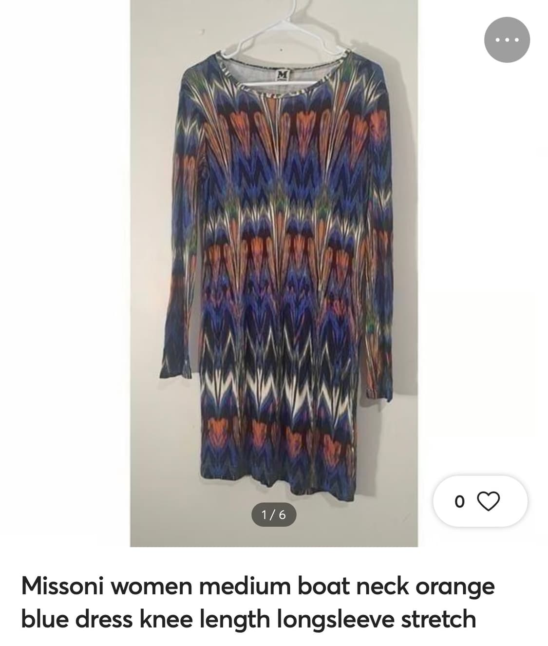 MISSONI 미쏘니 멀티컬러 보트넥 원피스 상품이미지5