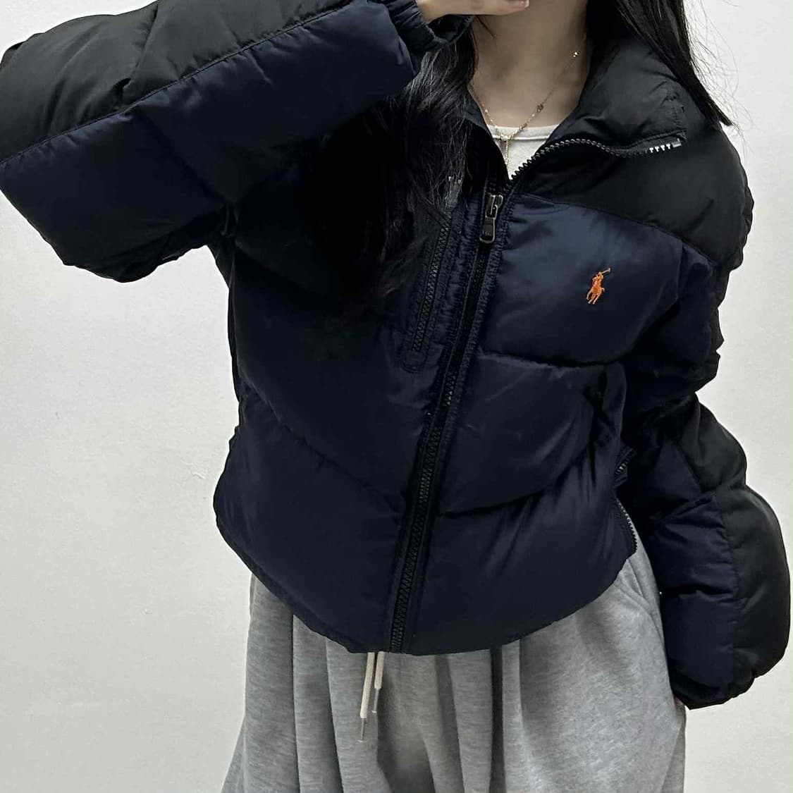 폴로 랄프로렌 준신형 네이비 덕다운 패딩 자켓 점퍼(L) 상품이미지1