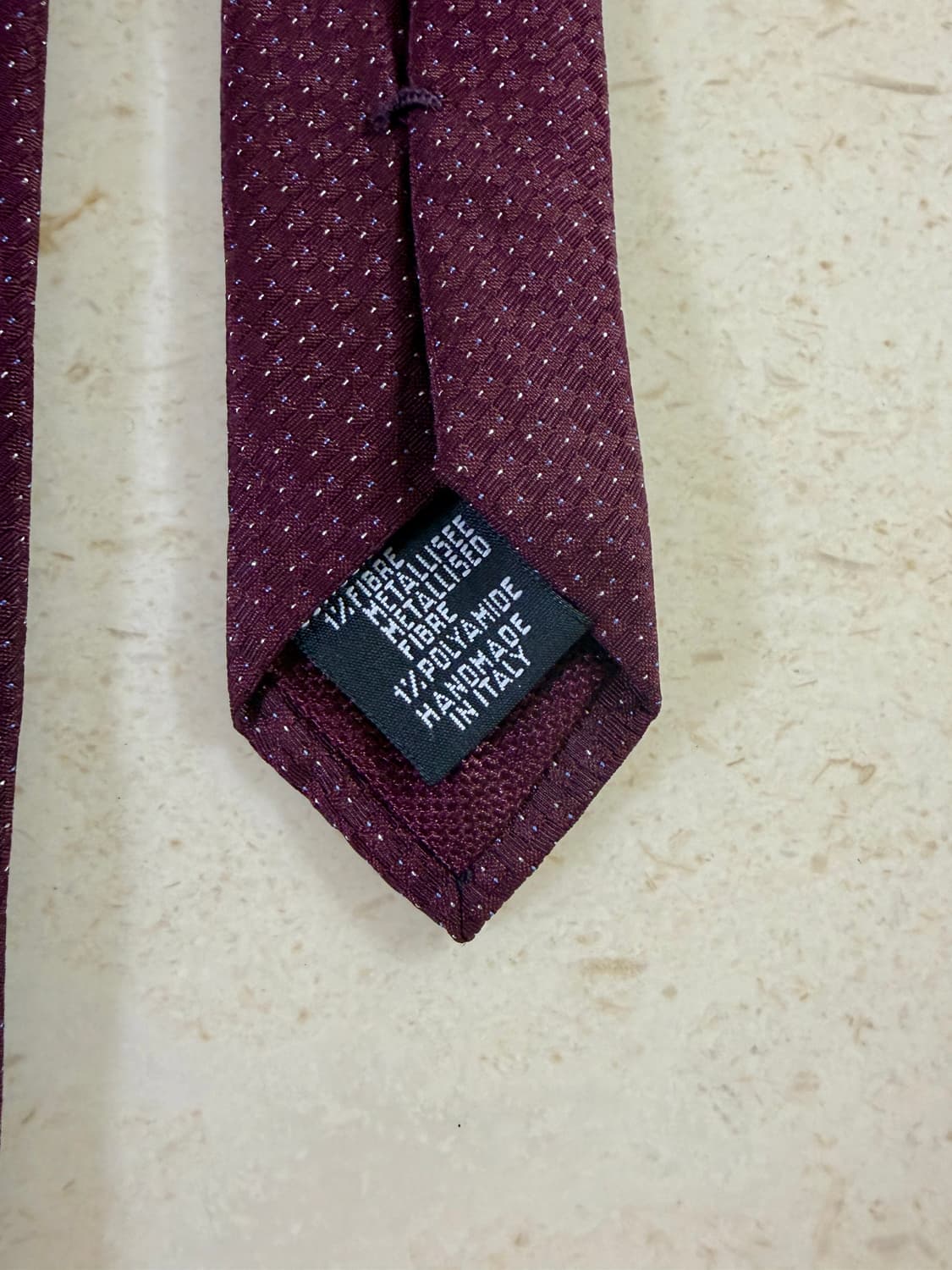 샤넬 버건디 타이 상품이미지5