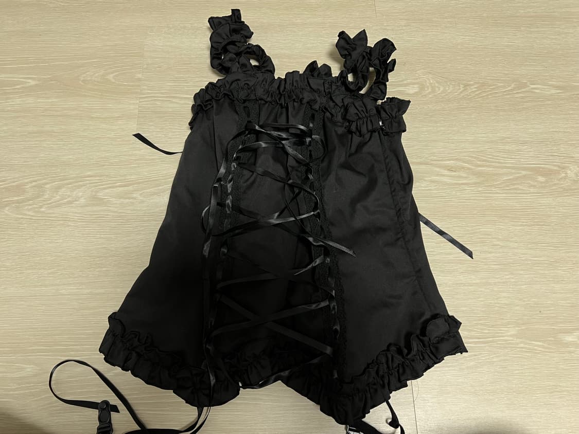 바디라인 로리타 고딕 셔츠 + 코르셋 세트 상품이미지6