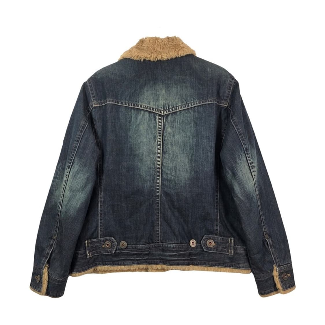 언더우드 빈티지 쉐르파 양털 데님 트러커 자켓 M 상품이미지2