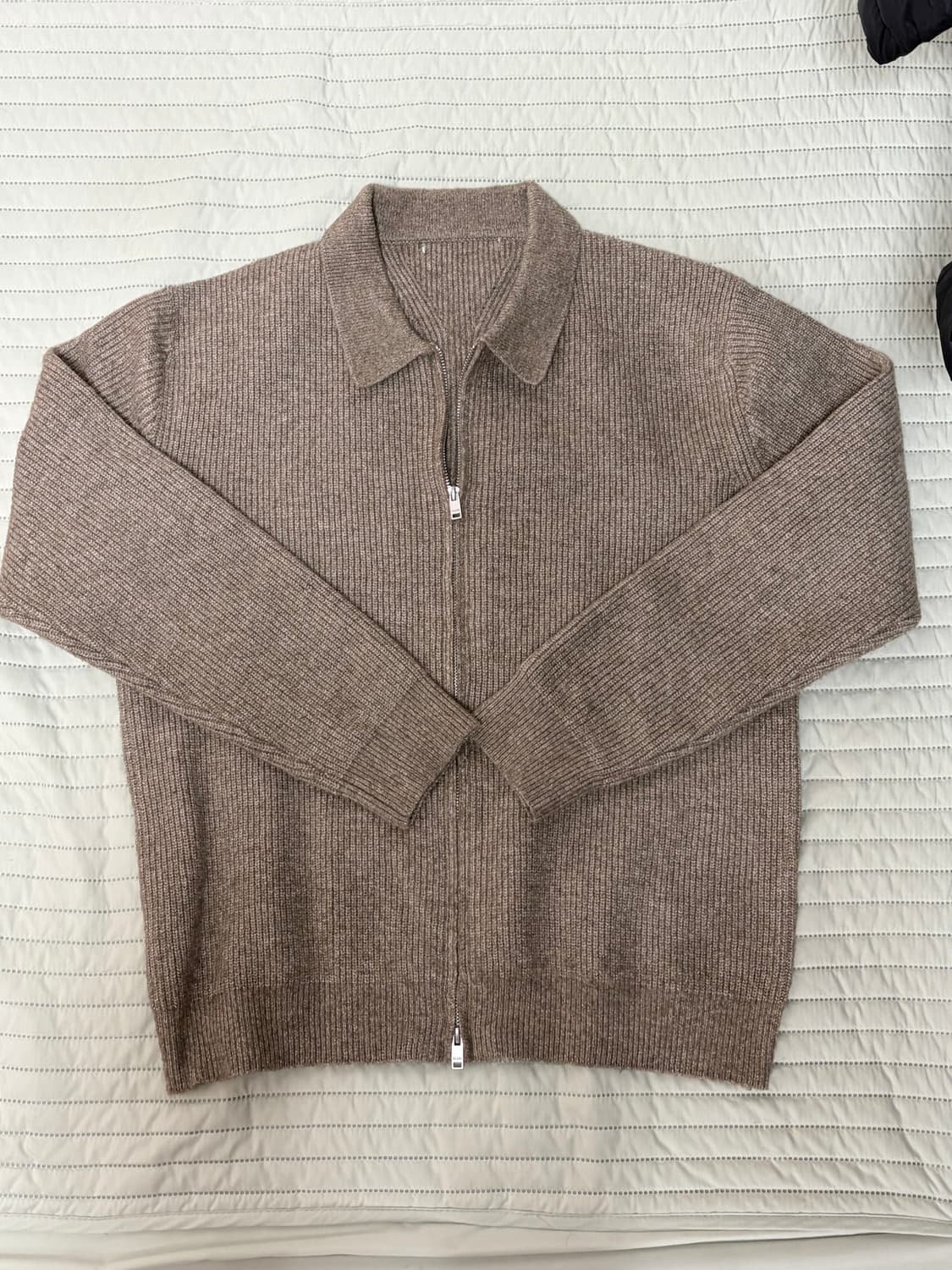 수아레 하찌 카라 투웨이 집업 니트 L 상품이미지3