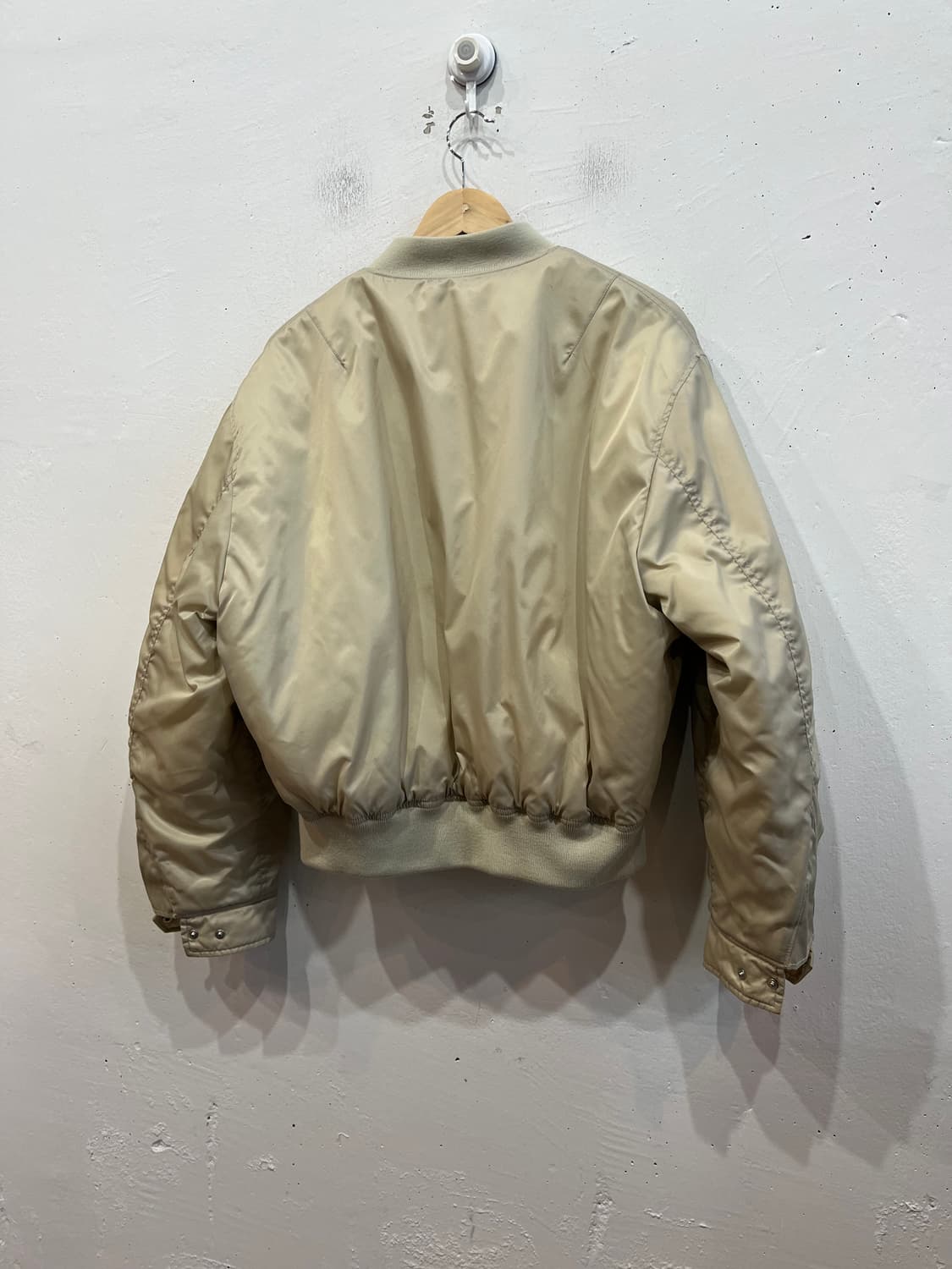 COOR 쿠어 오버핏 MA-1 플라이트 자켓 크림베이지 M 상품이미지2