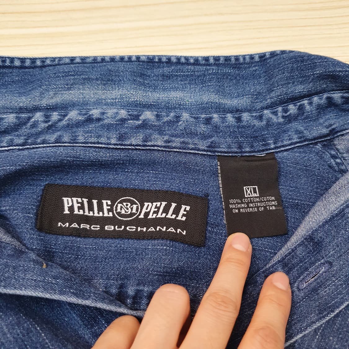 펠레펠레 데님 셔츠 자켓 xl 상품이미지8