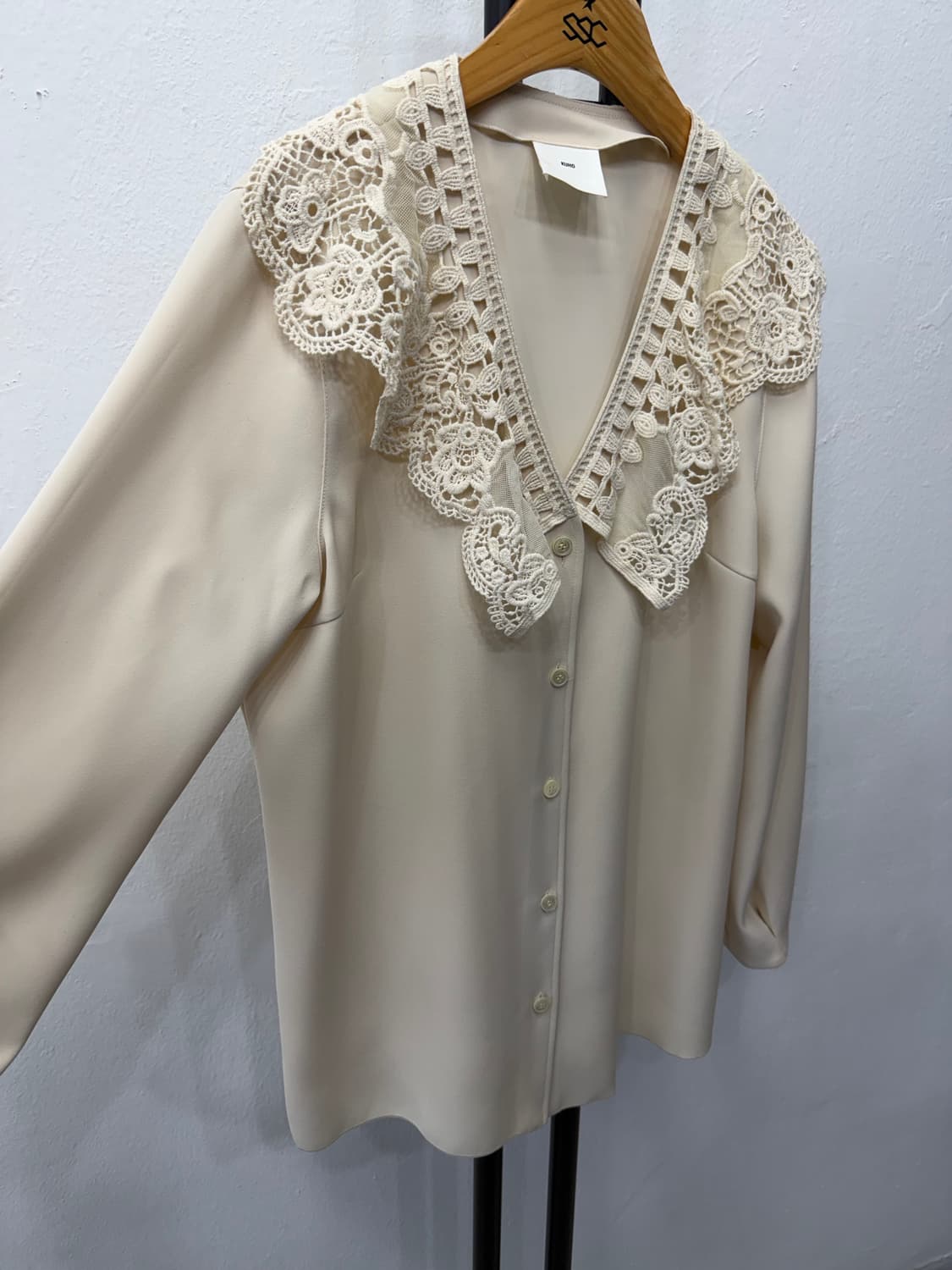 정품) 구호 레이스 블라우스 셔츠 아이보리 4(66) 상품이미지2