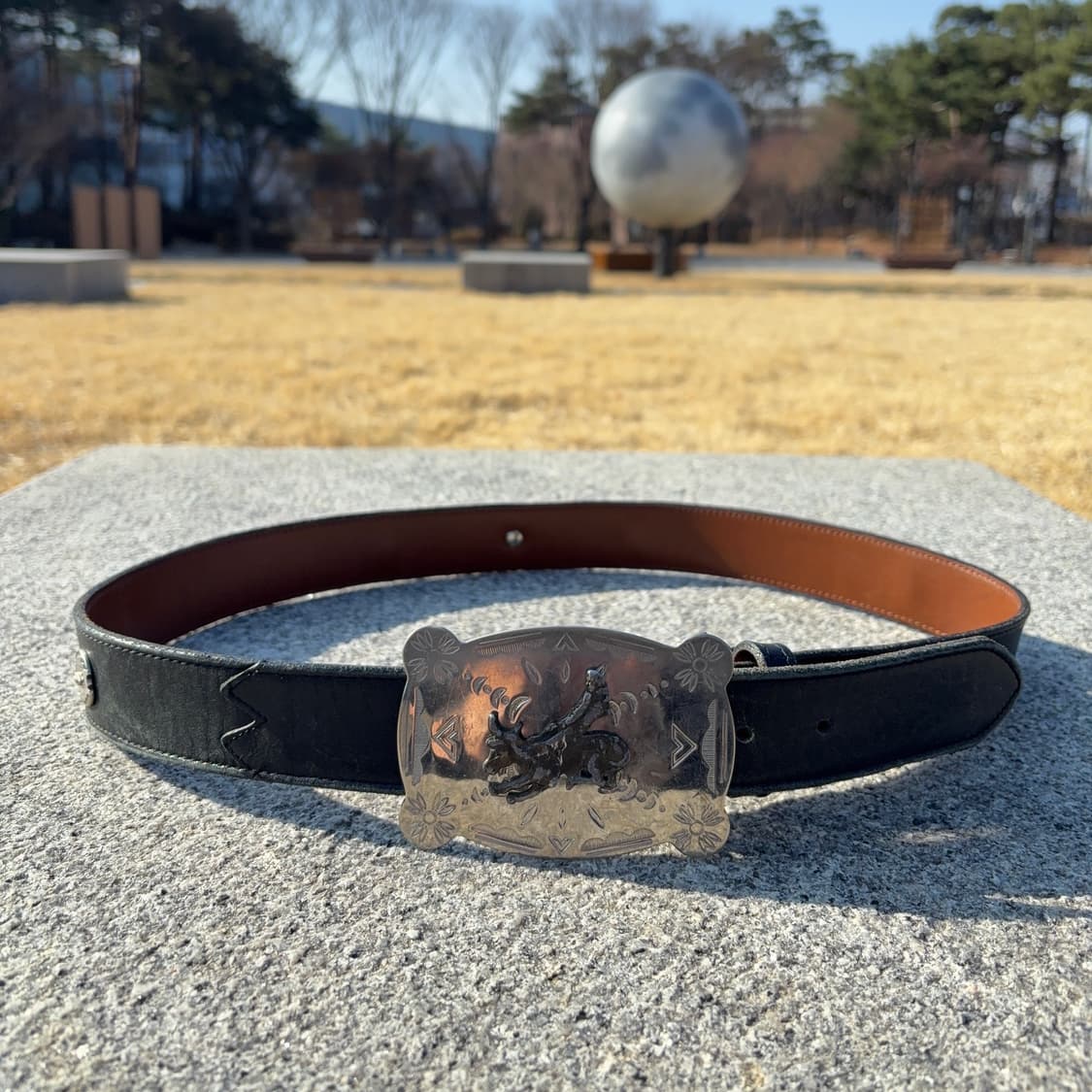 불 라이더 엔그레이빙 웨스턴 버클 상품이미지5