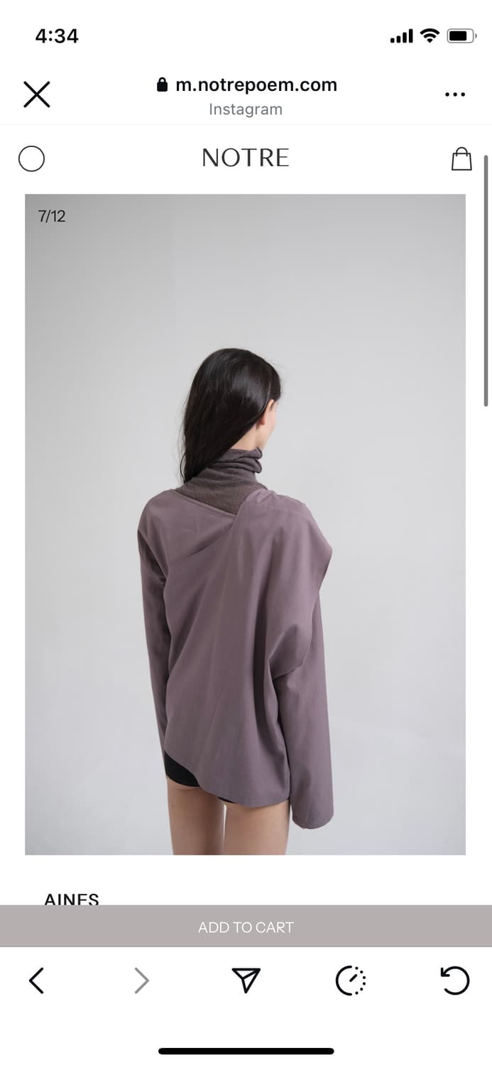 노트르 블라우스 상품이미지2