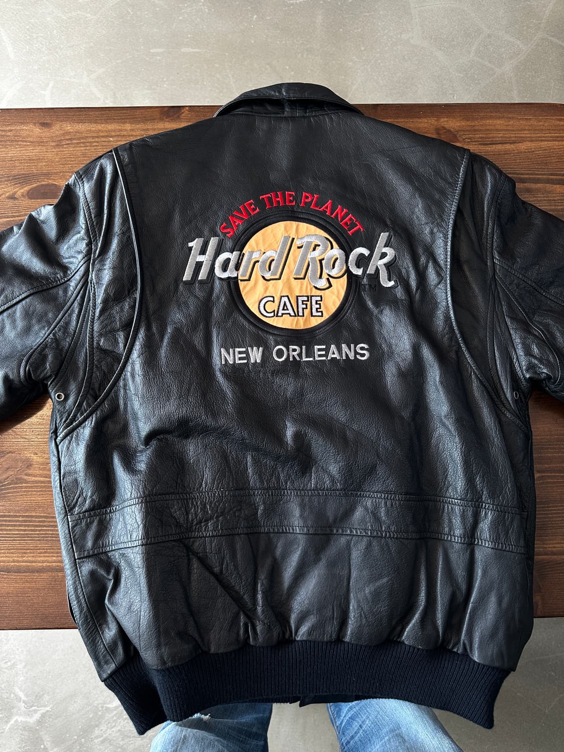 Hard Rock Cafe New Orleans 레더 자켓 상품이미지1