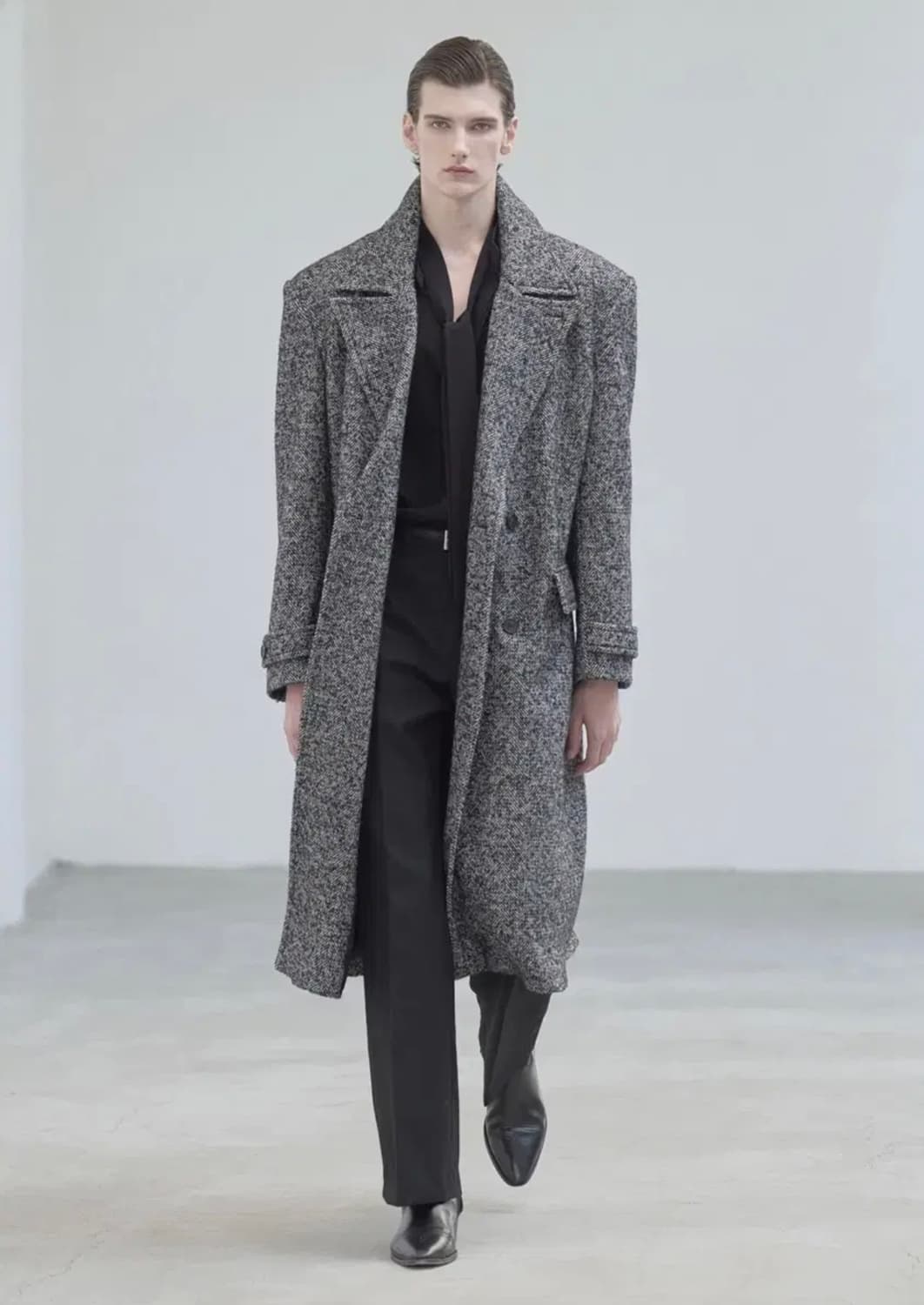 세비지 / 헤링본 롱 코트 / M 상품이미지5