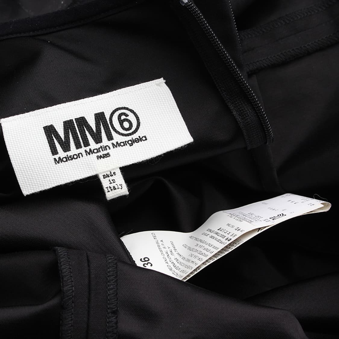 MM6 블랙 프린트 드레이프 원피스 44 상품이미지3