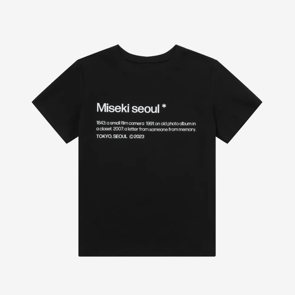 미세키서울 Misekiseoul short sleeves 반팔 블랙 상품이미지1