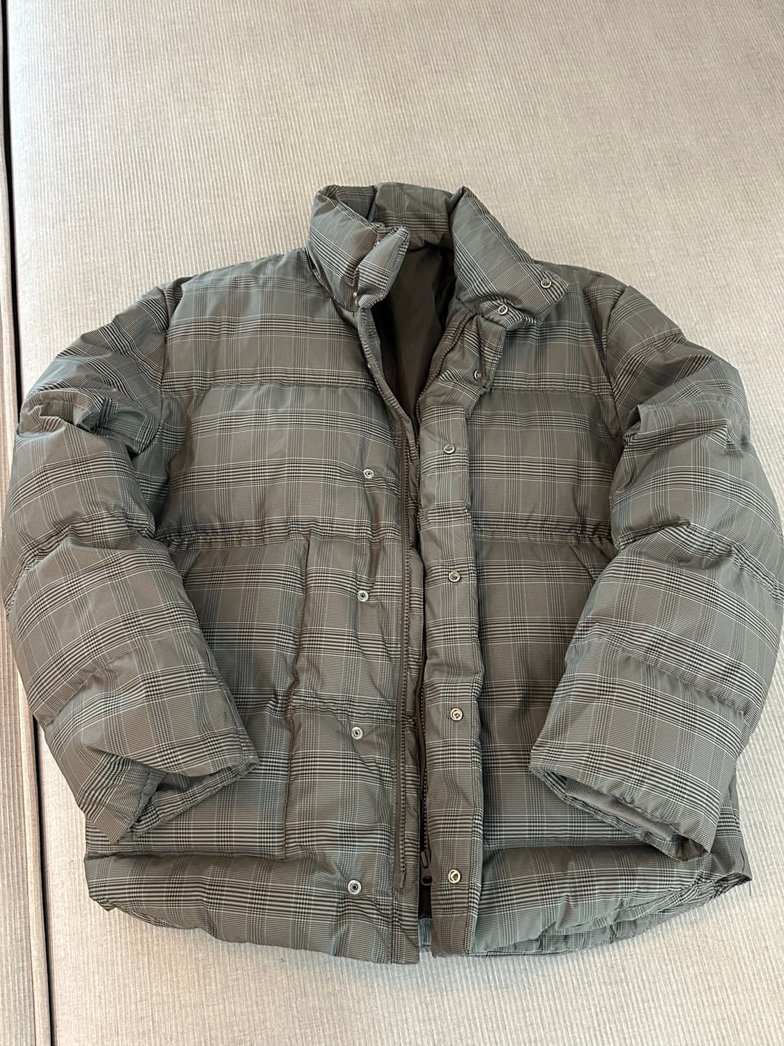 새상품) 8세컨즈 체크패딩 / 100 상품이미지1