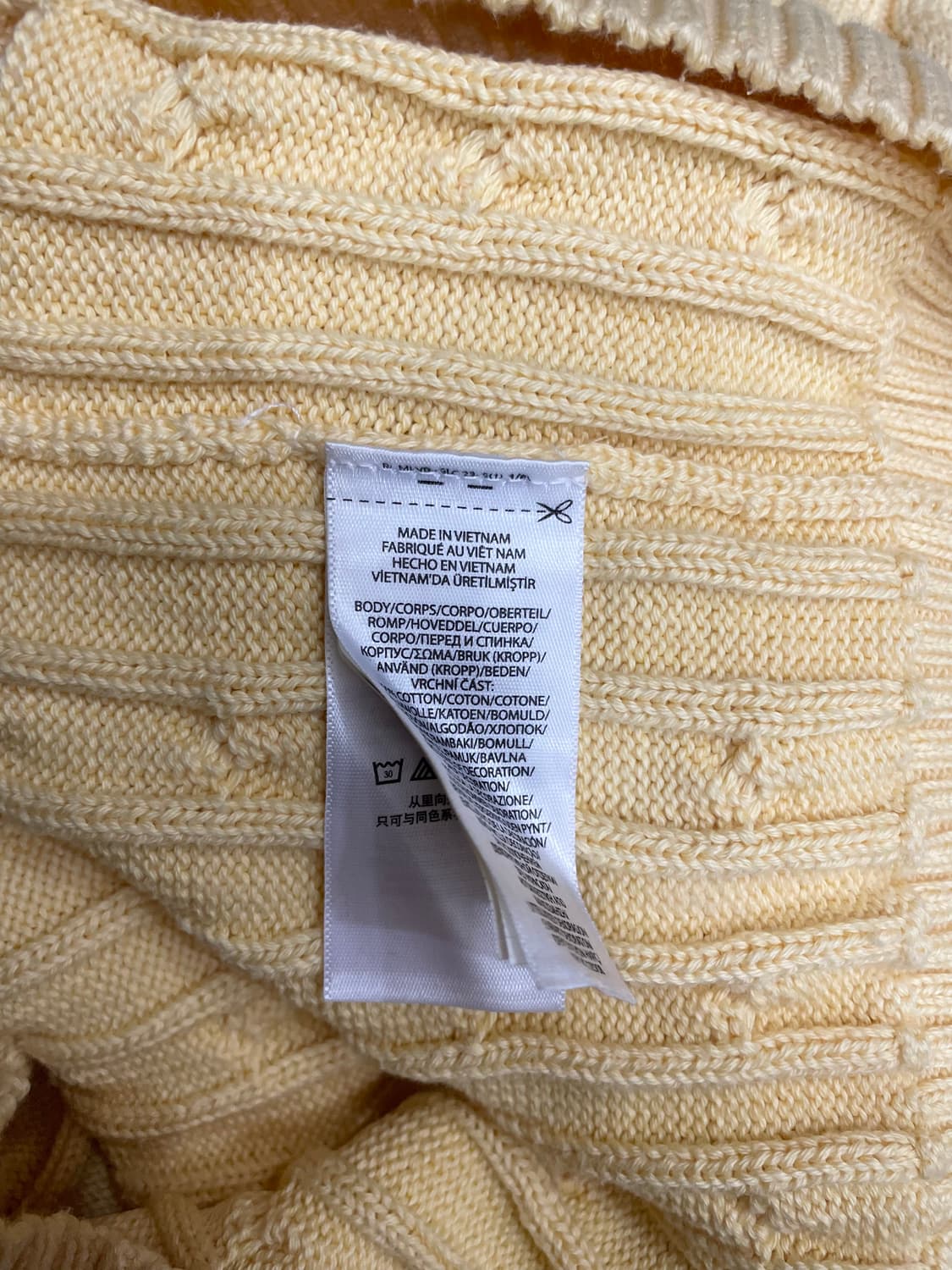 폴로 랄프로렌 케이블 니트 코튼 스웨터 옐로우 상품이미지7