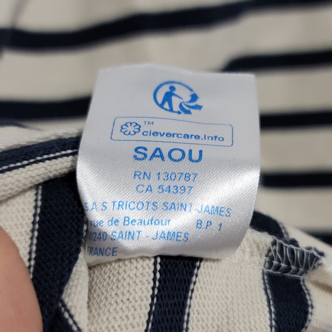 세인트제임스 보쟈니 하트 롱슬리브/여성(90)/j3400 상품이미지6